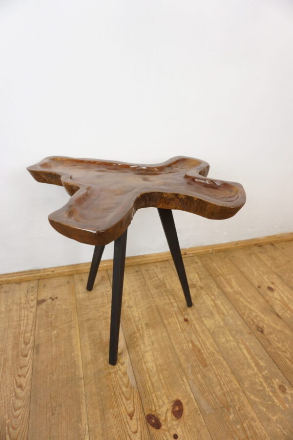 DREWNIANY STOLIK STOLICZEK RUSTYKALNY NIEREGULARNY KSZTAŁT