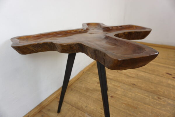 DREWNIANY STOLIK STOLICZEK RUSTYKALNY NIEREGULARNY KSZTAŁT