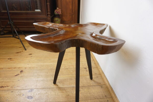 DREWNIANY STOLIK STOLICZEK RUSTYKALNY NIEREGULARNY KSZTAŁT