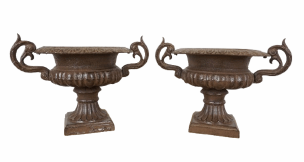 ŻELIWNA DONICA DONICZKA NA KWIATY BRĄZ