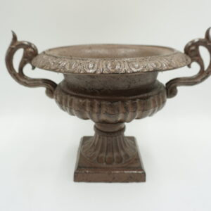 ŻELIWNA DONICA DONICZKA NA KWIATY BRĄZ