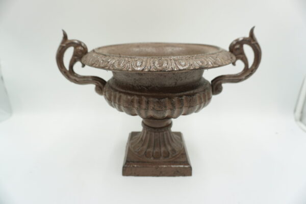 ŻELIWNA DONICA DONICZKA NA KWIATY BRĄZ