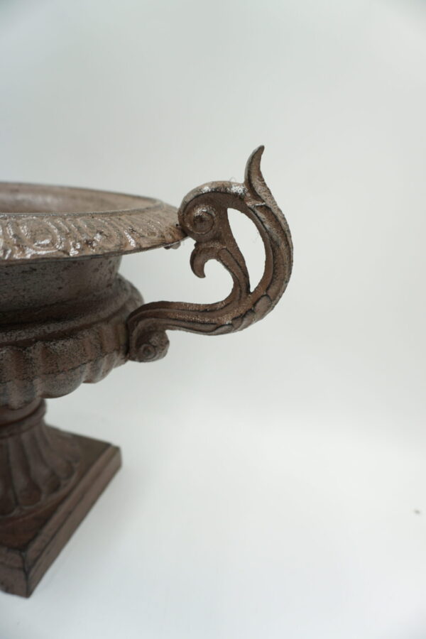 ŻELIWNA DONICA DONICZKA NA KWIATY BRĄZ