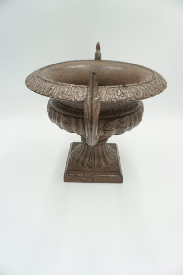 ŻELIWNA DONICA DONICZKA NA KWIATY BRĄZ