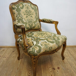 DEKORACYJNY FOTEL LUDWIK NA SPRĘŻYNACH