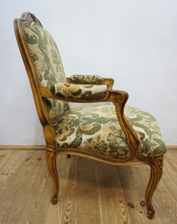 DEKORACYJNY FOTEL LUDWIK NA SPRĘŻYNACH