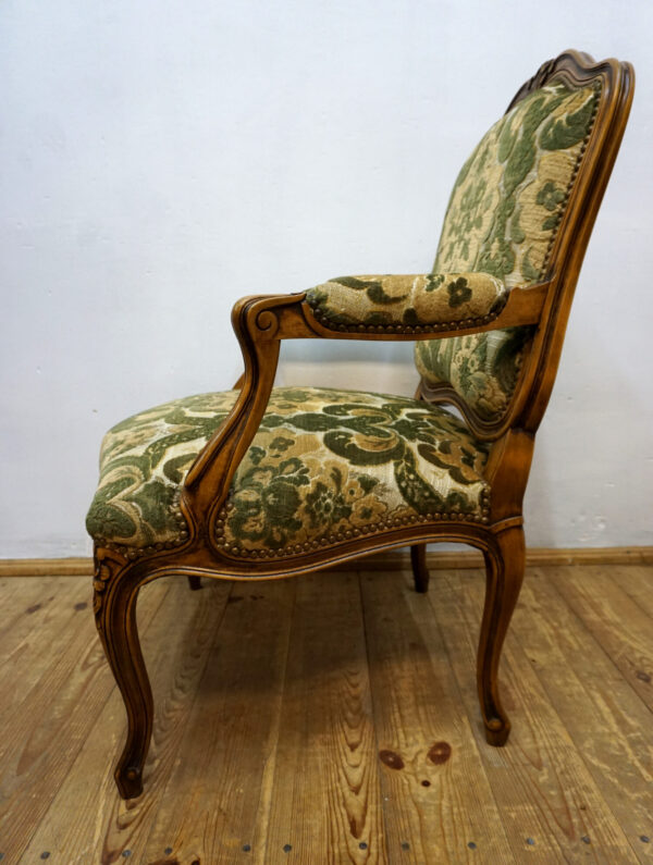 DEKORACYJNY FOTEL LUDWIK NA SPRĘŻYNACH