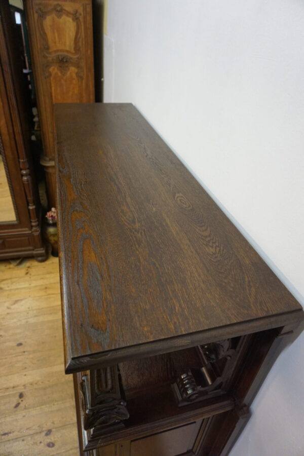 PRZESZKLONA BIBLIOTECZKA PODRĘCZNA Z NADSTAWKĄ