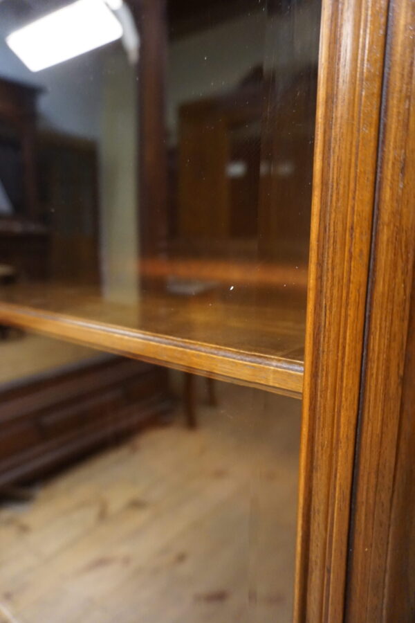 PRZESZKLONA BIBLIOTECZKA PODRĘCZNA Z NADSTAWKĄ