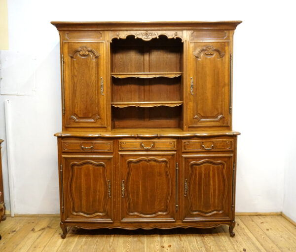 DUŻY KREDENS LUDWIK LITY DĄB FRANCJA rustykalny