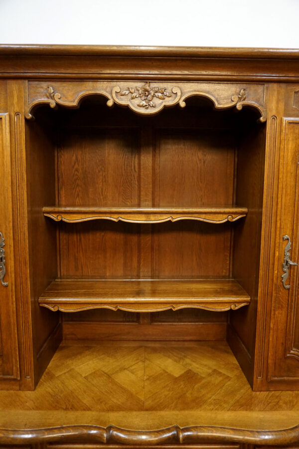 DUŻY KREDENS LUDWIK LITY DĄB FRANCJA rustykalny