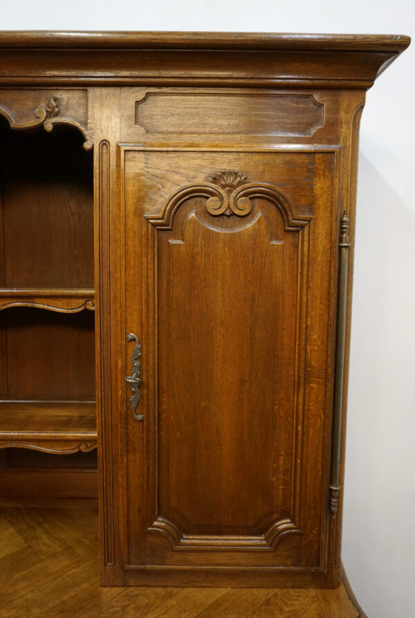 DUŻY KREDENS LUDWIK LITY DĄB FRANCJA rustykalny