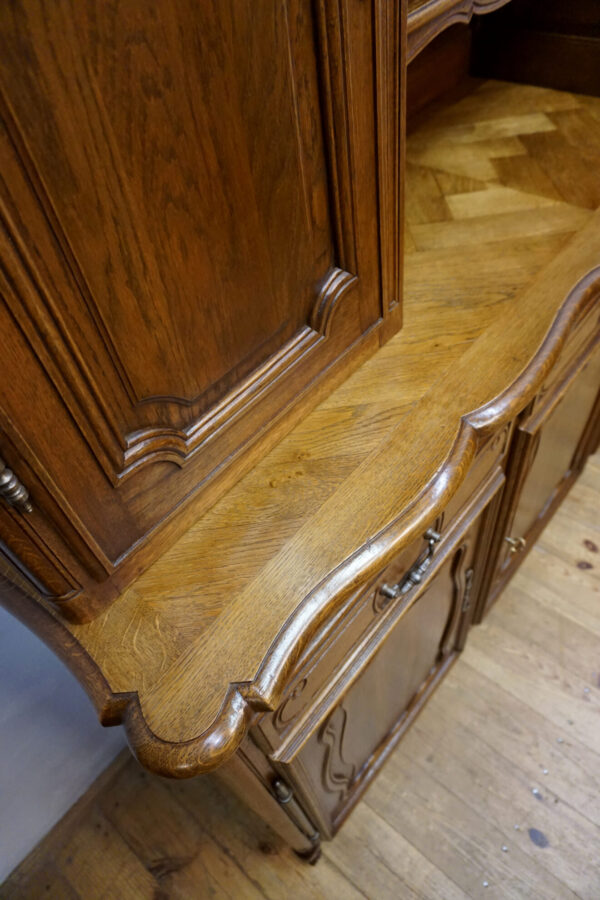 DUŻY KREDENS LUDWIK LITY DĄB FRANCJA rustykalny