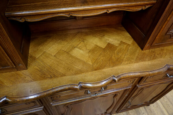 DUŻY KREDENS LUDWIK LITY DĄB FRANCJA rustykalny