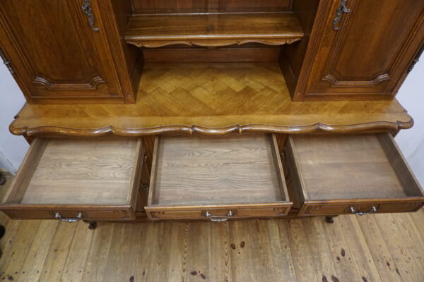 DUŻY KREDENS LUDWIK LITY DĄB FRANCJA rustykalny