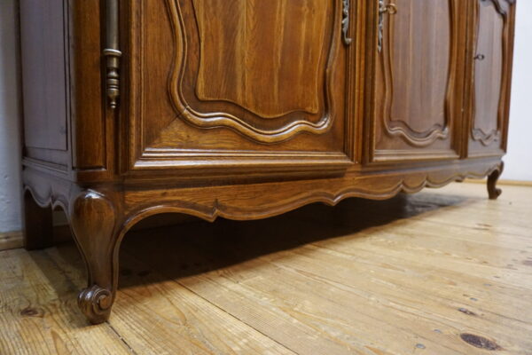 DUŻY KREDENS LUDWIK LITY DĄB FRANCJA rustykalny