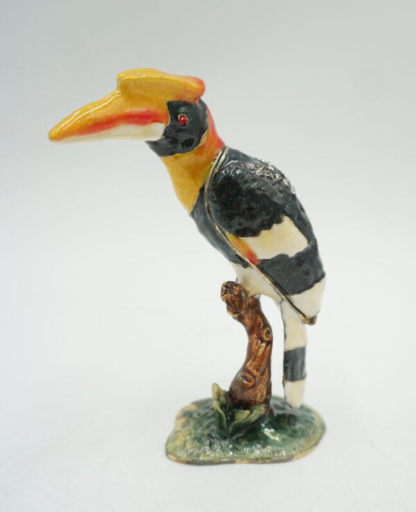 SZKATUŁKA PUZDERKO TUKAN PTAK KOLOROWY