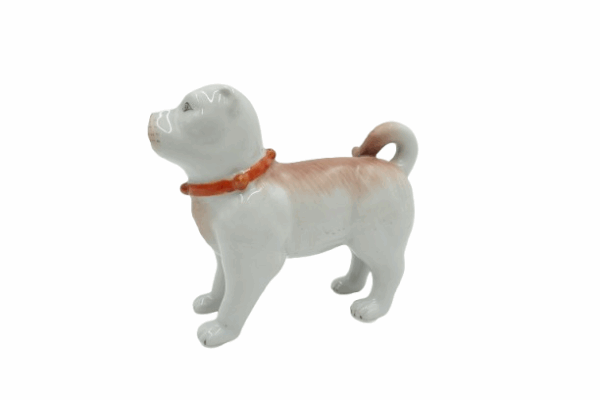 PIĘKNA PORCELANOWA FIGURKA PIES PIESEK