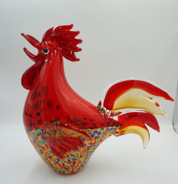 DUŻA FIGURA SZKLANA SZKŁO STYL MURANO