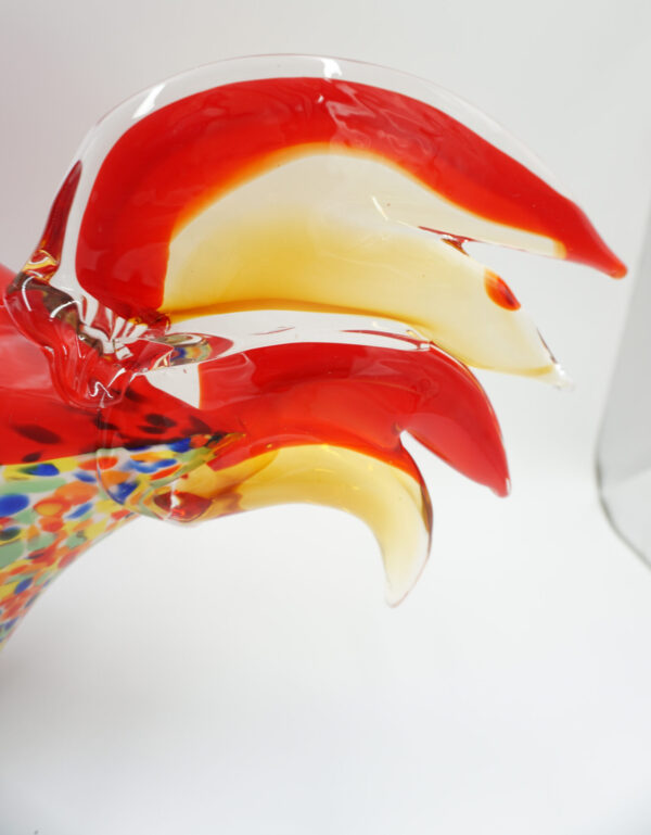 DUŻA FIGURA SZKLANA SZKŁO STYL MURANO