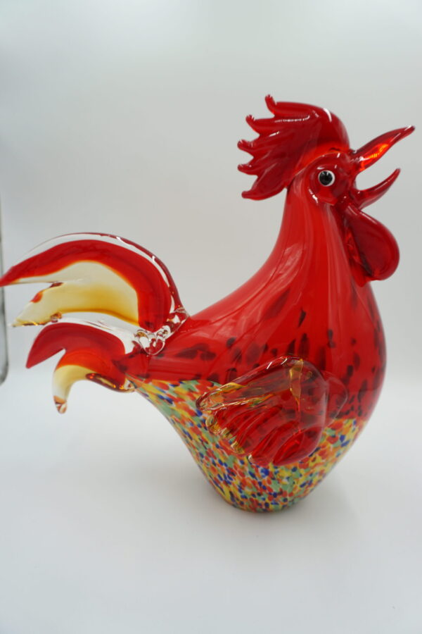 DUŻA FIGURA SZKLANA SZKŁO STYL MURANO