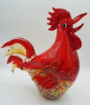 DUŻA FIGURA SZKLANA SZKŁO STYL MURANO