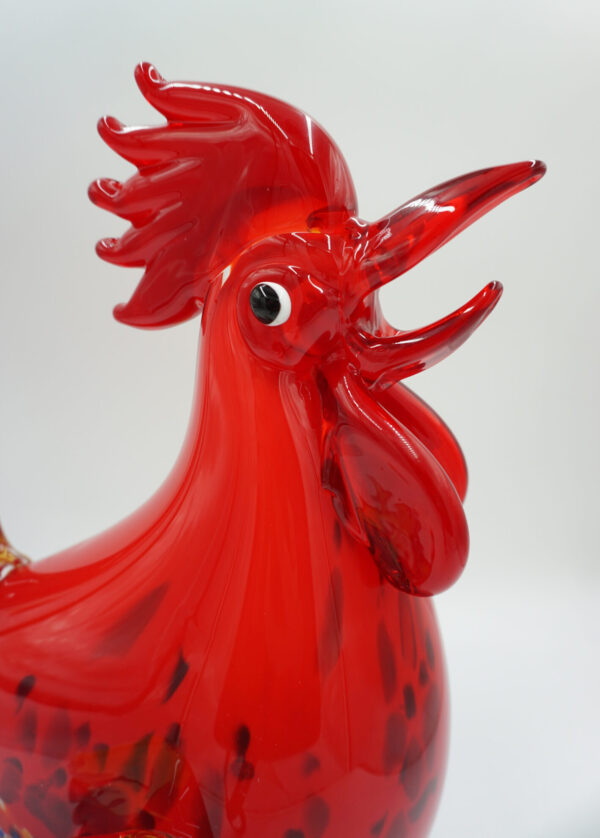 DUŻA FIGURA SZKLANA SZKŁO STYL MURANO