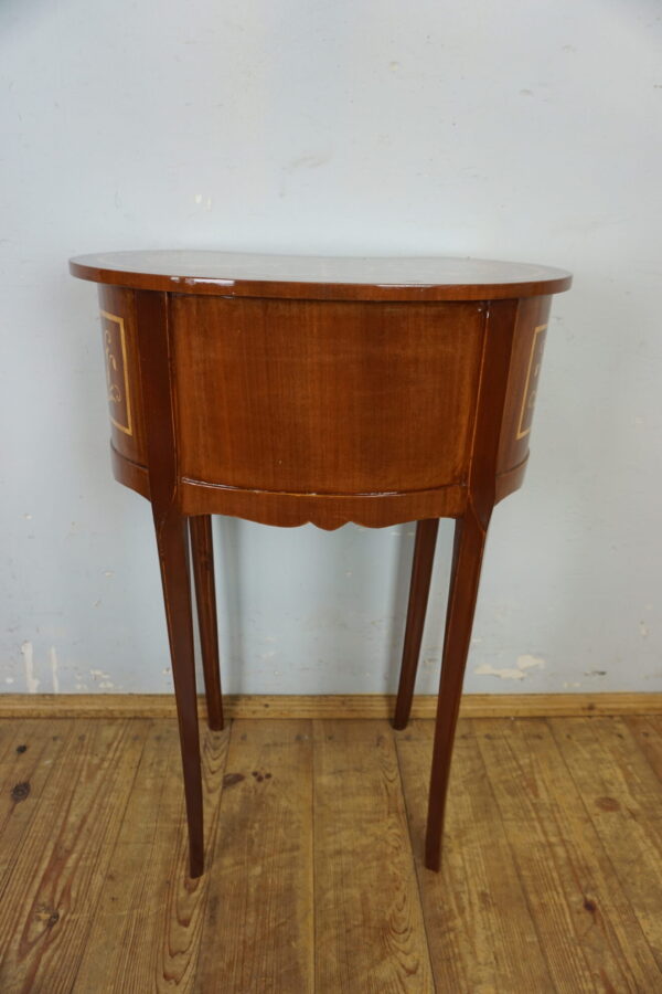 SZAFKA NOCNA STOLIK NERKA INTARSJE WYSOKIE NÓŻKI2