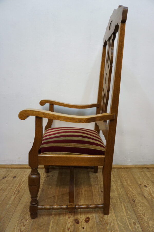 DOSTOJNY FOTEL DO BIURKA DĘBOWY