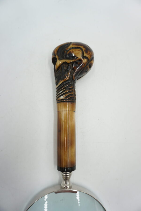 PIĘKNA LUPA SZKŁO POWIĘKSZAJĄCE CZASZKA