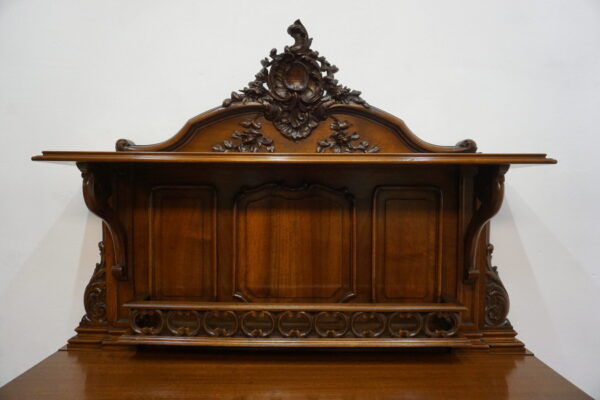 RZEŹBIONA KOMODA POMOCNIK Z NADSTAWKĄ LUDWIK ROCAILLE