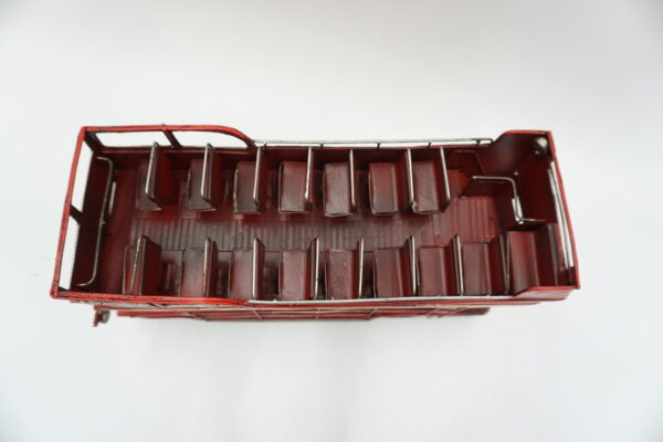 METALOWY MODEL CZERWONY DWUPIĘTROWY AUTOBUS KOLEKCJONERSKI PREZENT