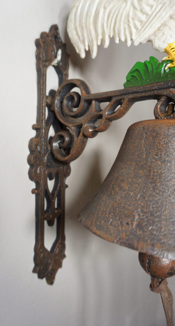 PIĘKNY ŻELIWNY DZWON DZWONECZEK KOGUT