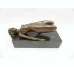 FIGURA Z BRĄZU AKT NAGA KOBIETA.
