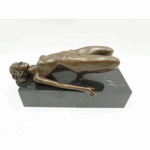 FIGURA Z BRĄZU AKT NAGA KOBIETA.