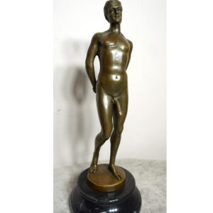 FIGURA Z BRĄZU AKT MĘSKI NAGI MĘŻCZYZNA
