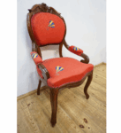 ZGRABY FOTEL KRZESŁO NIESPOTYKANE MAHOŃ LUDWIK FILIP