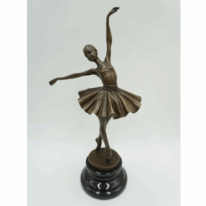FIGURA Z BRĄZU BALRINA TANCERKA BALETNICA