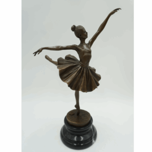 FIGURA Z BRĄZU BALRINA TANCERKA BALETNICA