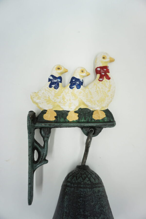 PIĘKNY ŻELIWNY DZWON DZWONECZEK GĄSKI