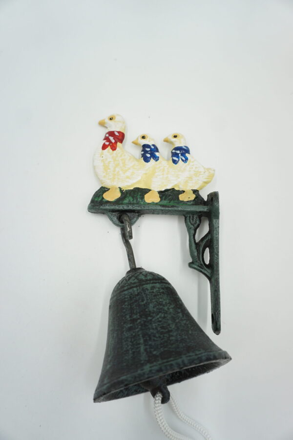 PIĘKNY ŻELIWNY DZWON DZWONECZEK GĄSKI