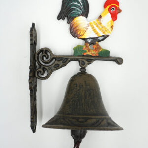 PIĘKNY ŻELIWNY DZWON DZWONECZEK KOGUT