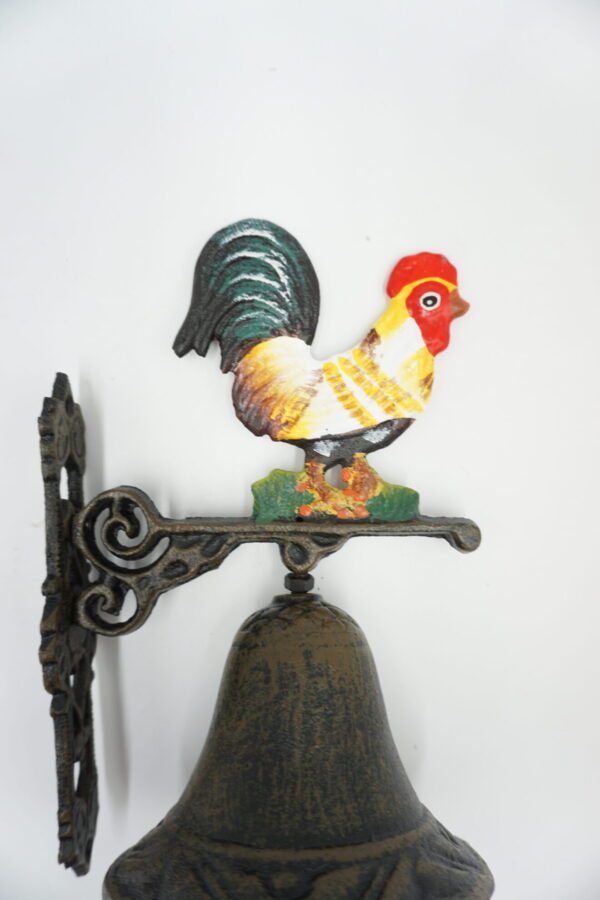 PIĘKNY ŻELIWNY DZWON DZWONECZEK KOGUT