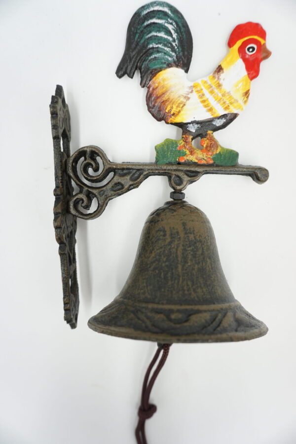 PIĘKNY ŻELIWNY DZWON DZWONECZEK KOGUT