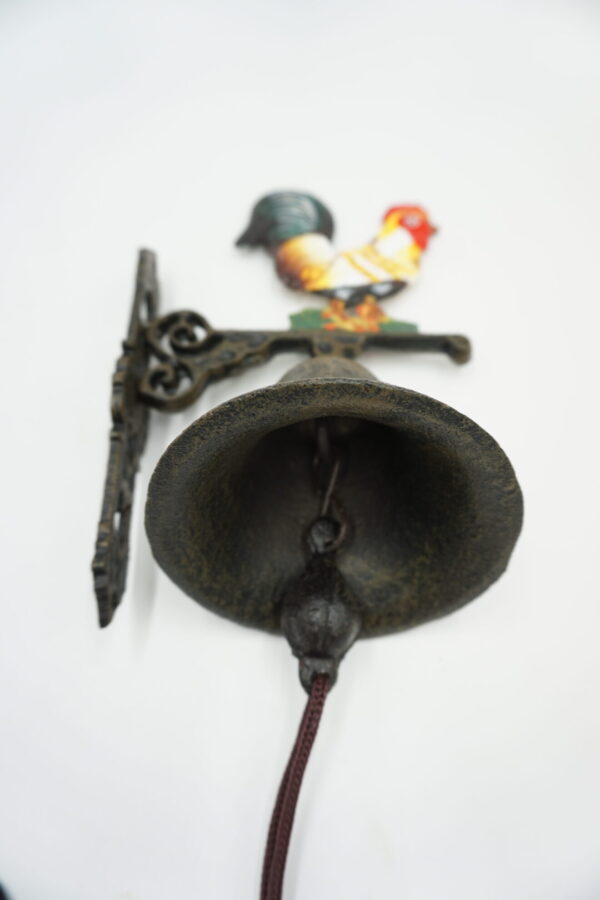 PIĘKNY ŻELIWNY DZWON DZWONECZEK KOGUT