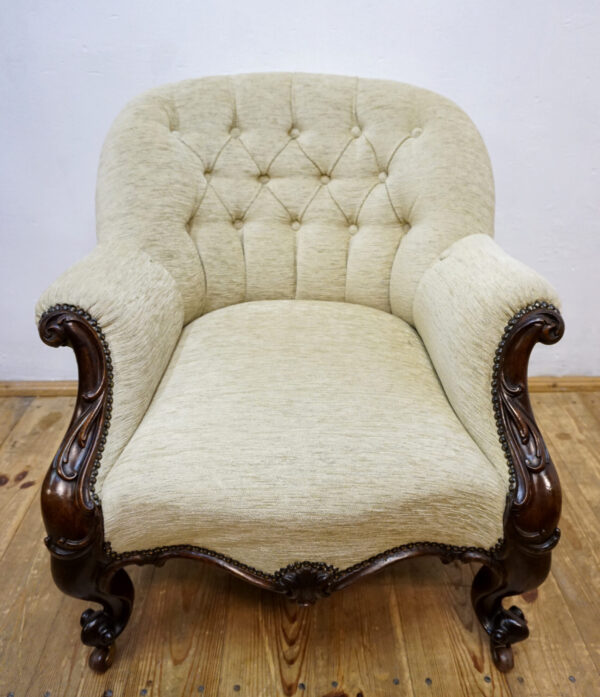 UNIKAT STARY FOTEL LUDWIK KLUBOWY PIKOWANY KARO WYGODNY