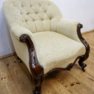 UNIKAT STARY FOTEL LUDWIK KLUBOWY PIKOWANY KARO WYGODNY