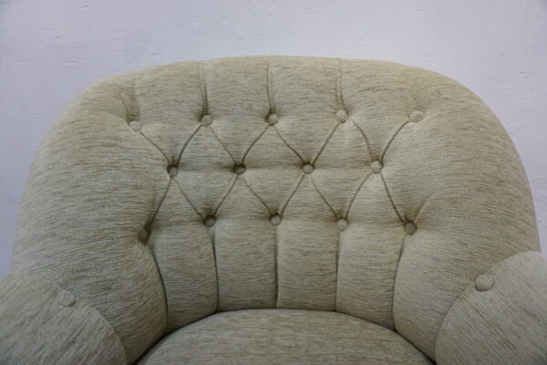 UNIKAT STARY FOTEL LUDWIK KLUBOWY PIKOWANY KARO WYGODNY