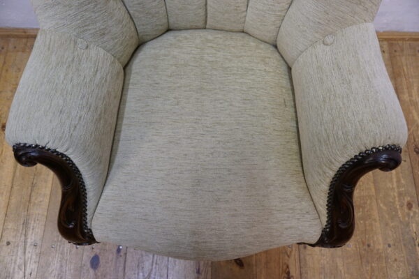 UNIKAT STARY FOTEL LUDWIK KLUBOWY PIKOWANY KARO WYGODNY