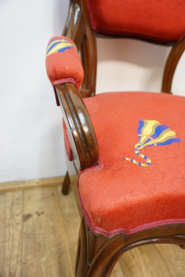 ZGRABY FOTEL KRZESŁO NIESPOTYKANE MAHOŃ LUDWIK FILIP